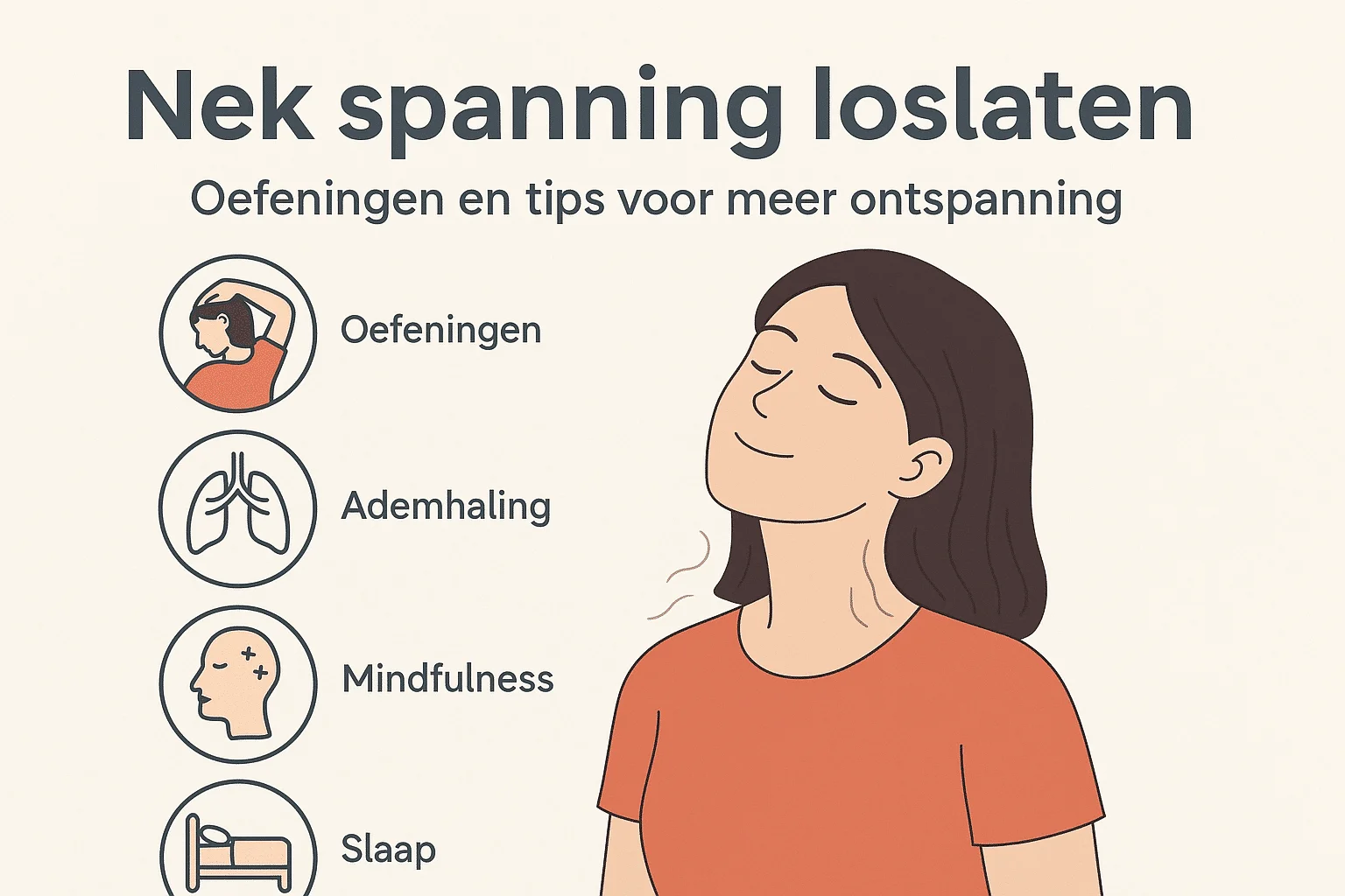 Nek spanning loslaten: oefeningen en tips voor ontspanning