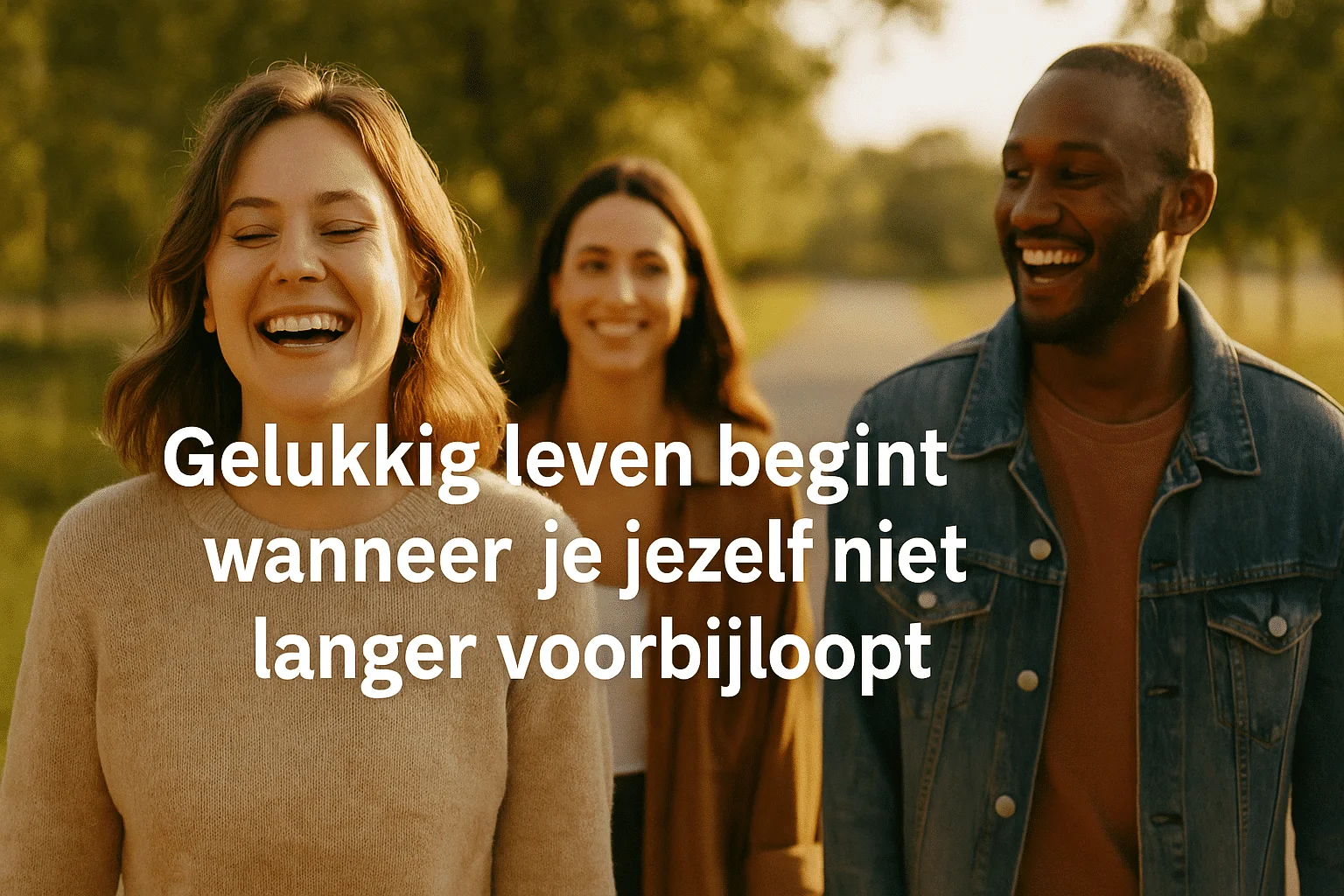Gelukkig leven begint wanneer je jezelf niet langer voorbijloopt