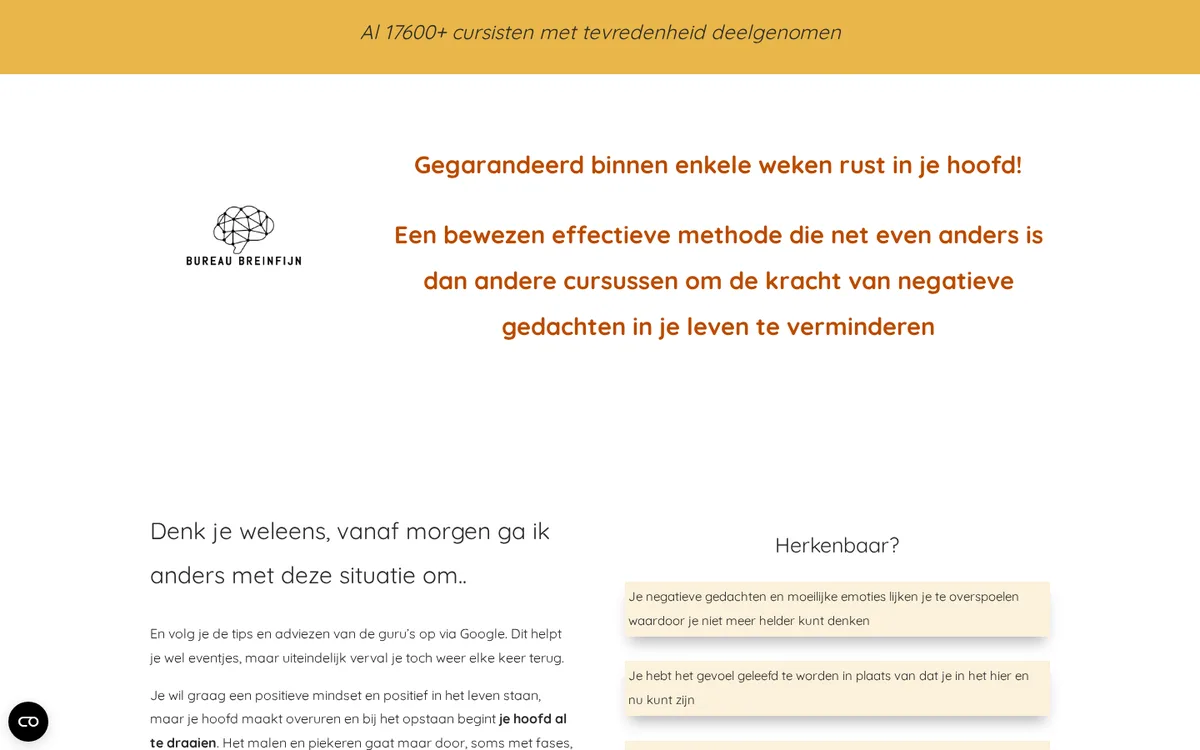 Grip op je Gedachten — prijs en aanbod