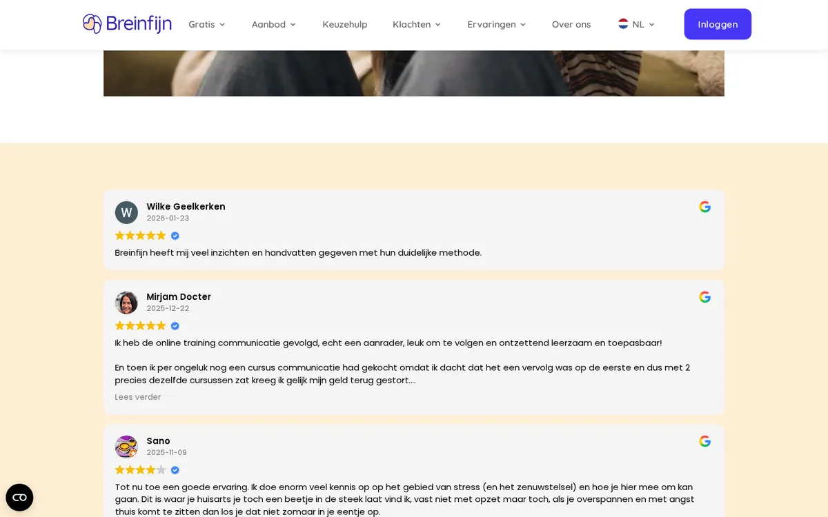 No Stress Programma — inhoud en opbouw van het programma